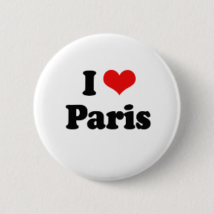 I Liebe-Paris-T-Shirt Button