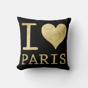 I Liebe Paris Throw Kissen