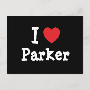 I Liebe Parkherz personalisiert Postkarte
