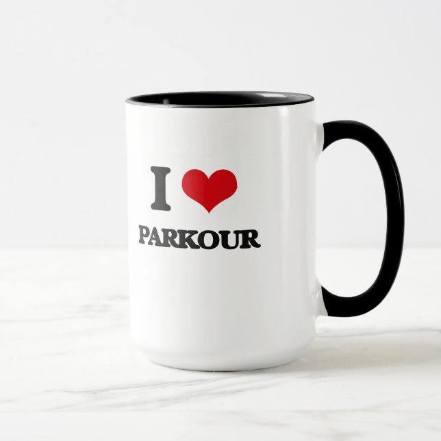 I Liebe Parkour Tasse (Rechts)