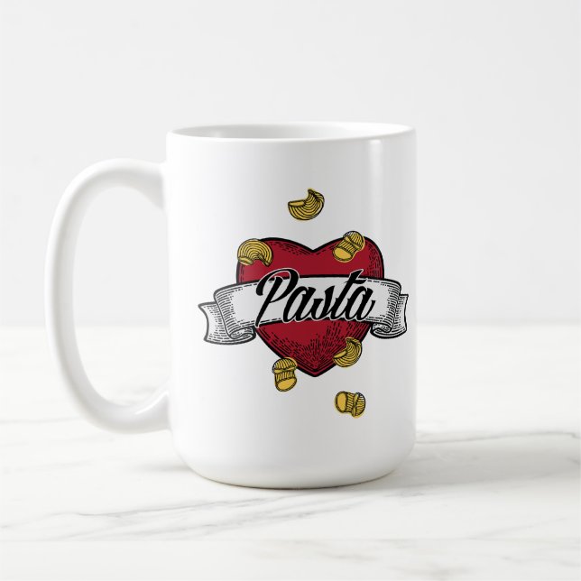 I Liebe Pasta Kaffeetasse (Links)