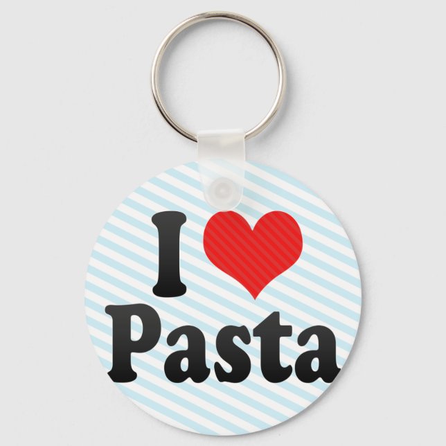 I Liebe Pasta Schlüsselanhänger (Vorderseite)