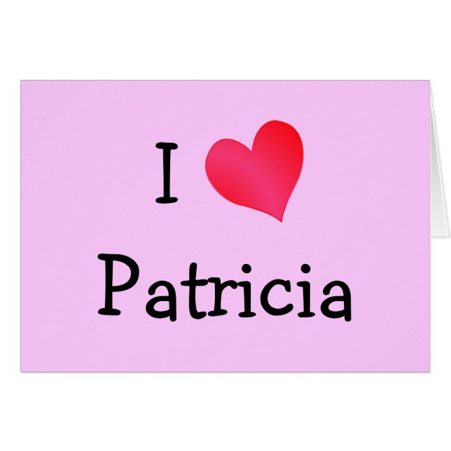 I Liebe Patricia (Vorderseite (Horizontal))