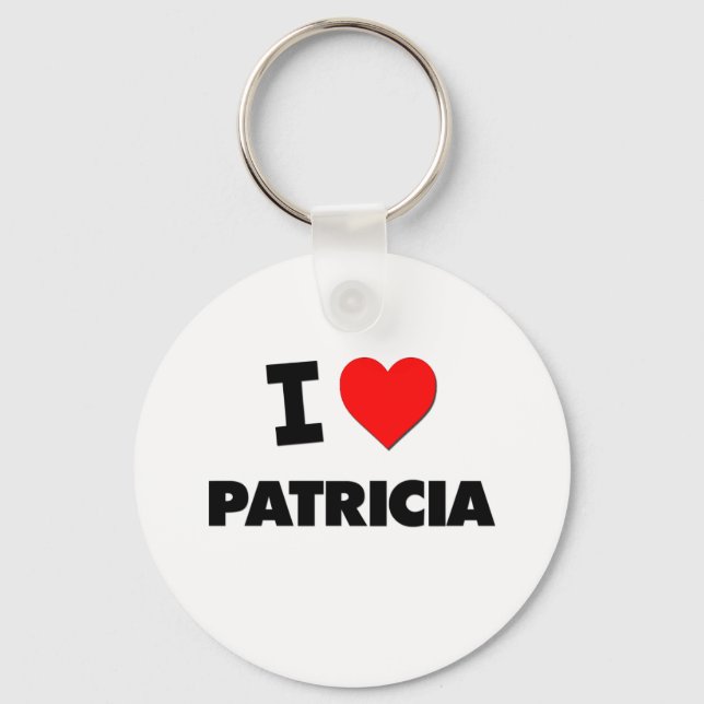 I Liebe Patricia Schlüsselanhänger (Vorderseite)