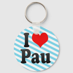 I Liebe Pau, Frankreich Schlüsselanhänger