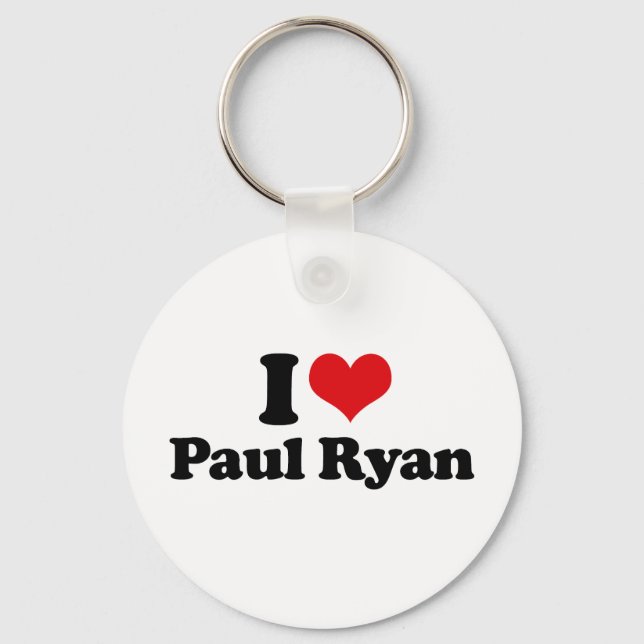 I LIEBE PAUL RYAN (2).png Schlüsselanhänger (Vorderseite)