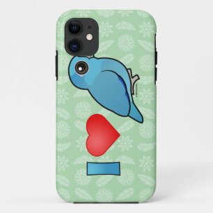 I Liebe pazifisches Parrotlets (blau) Case-Mate iPhone Hülle
