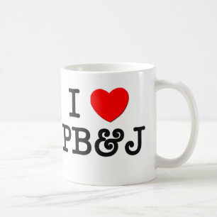 I Liebe PB&J (Nahrung) Kaffeetasse