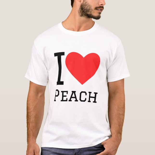 I Liebe Peach T-Shirt (Vorderseite)