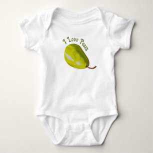 I Liebe Pears Baby Bodysuit Baby Strampler