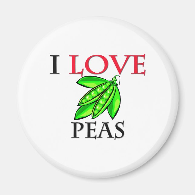 I Liebe Peas Magnet (Vorne)