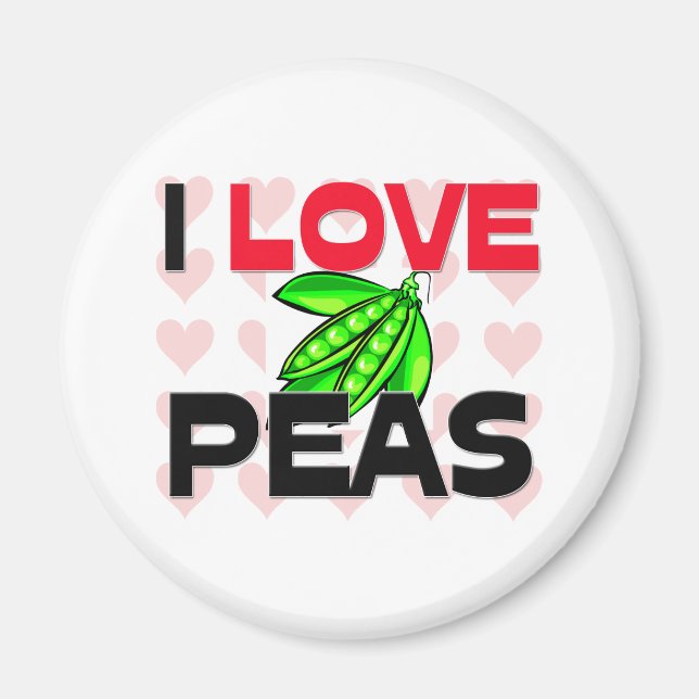 I Liebe Peas Magnet (Vorne)