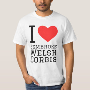 I Liebe Pembroke Schweißkorgis T-Shirt