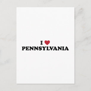 I Liebe Pennsylvania Postkarte