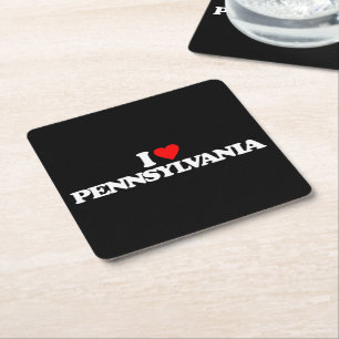 I LIEBE PENNSYLVANIA RECHTECKIGER PAPPUNTERSETZER