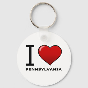 I LIEBE PENNSYLVANIA SCHLÜSSELANHÄNGER