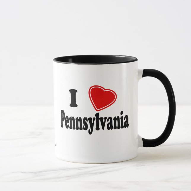 I Liebe Pennsylvania Tasse (Rechts)