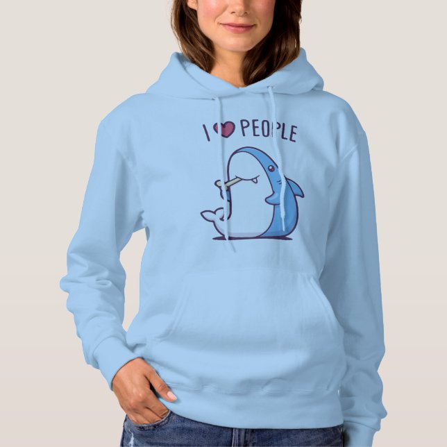 I Liebe People Hoodie (Vorderseite)