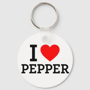 I Liebe Pepper Schlüsselanhänger