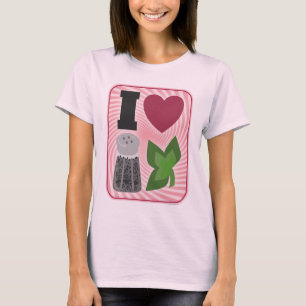 I Liebe Peppermint Visuell Icons Urlaub T-Shirt