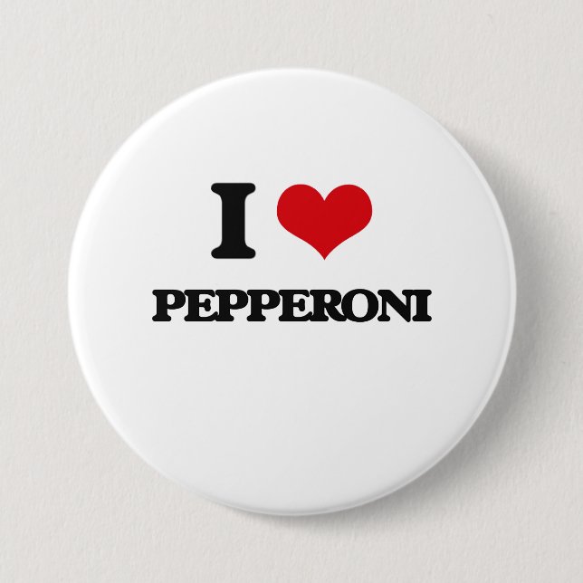 I Liebe-Pepperonis Button (Vorderseite)