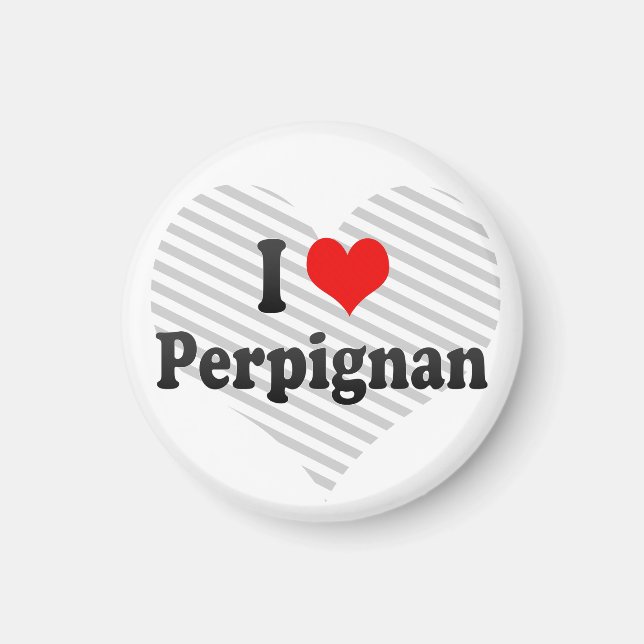 I Liebe Perpignan, Frankreich Magnet (Vorne)
