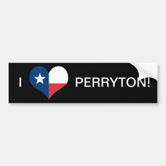 I LIEBE PERRYTON! AUTOAUFKLEBER