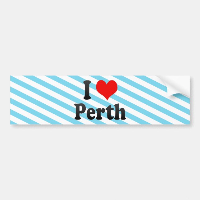 I Liebe Perth, Australien Autoaufkleber (Vorne)