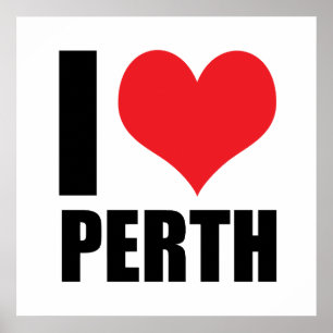 I Liebe Perth Poster