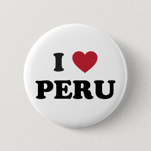 I Liebe Peru Button