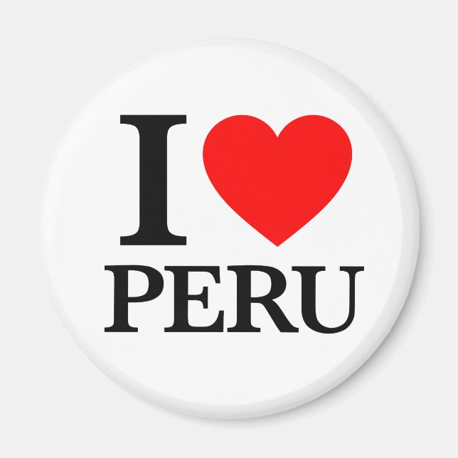 I Liebe Peru Magnet (Vorne)