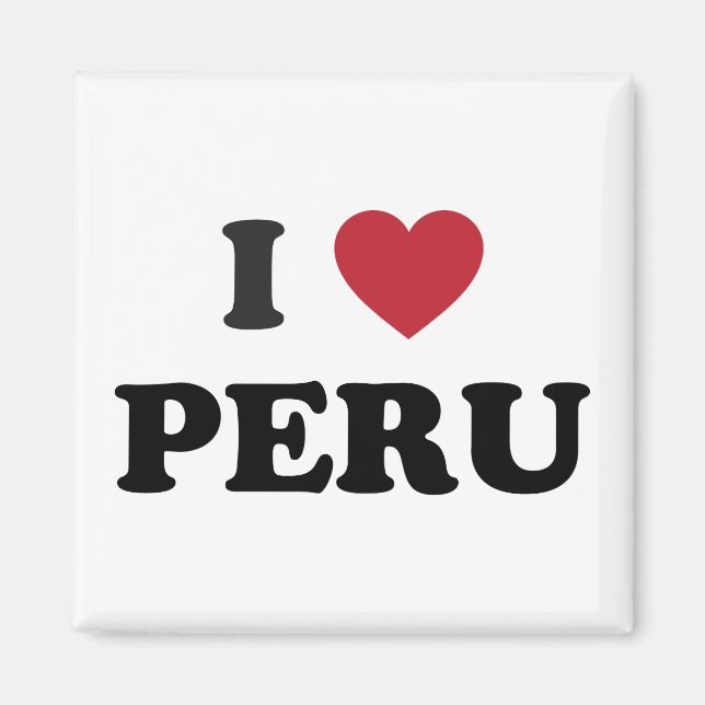 I Liebe Peru Magnet (Vorne)