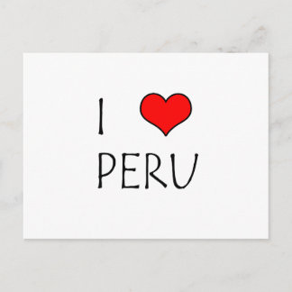I Liebe Peru Postkarte