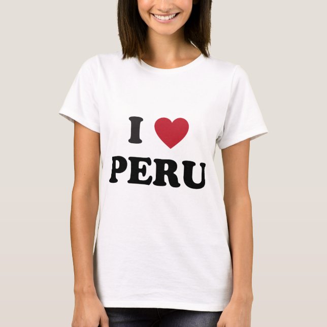 I Liebe Peru T-Shirt (Vorderseite)