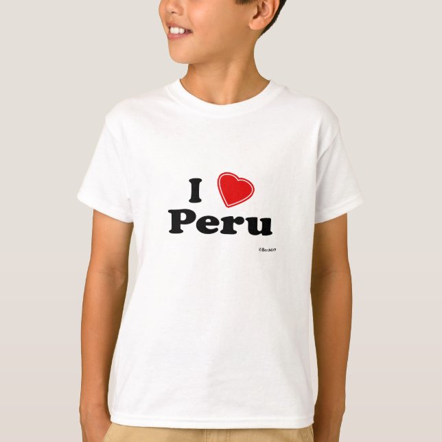 I Liebe Peru T-Shirt (Vorderseite)