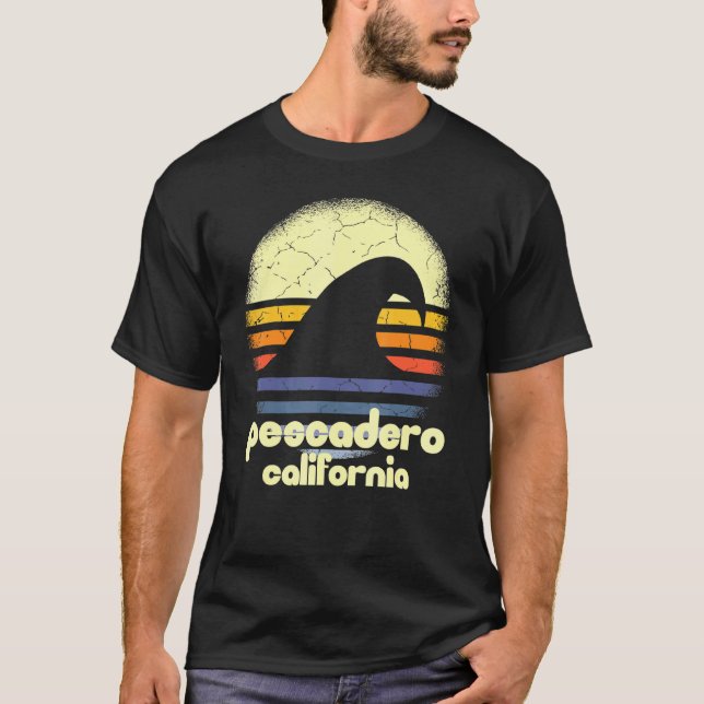 I Liebe Pescadero Beach California Ocean Wave CA T-Shirt (Vorderseite)