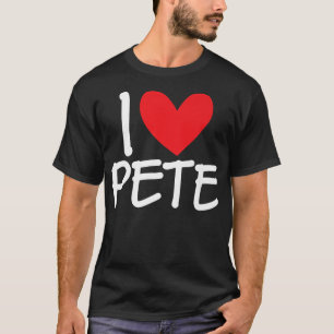 I Liebe Pete Name Personalisiert Männer Typ BESTE T-Shirt