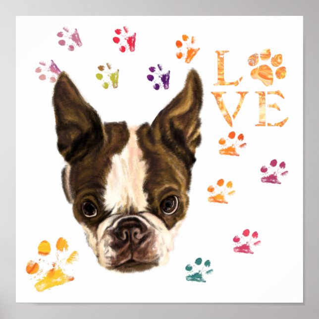 I Liebe Pets Poster Niedlich Puppy - farbenfrohe S (Vorne)