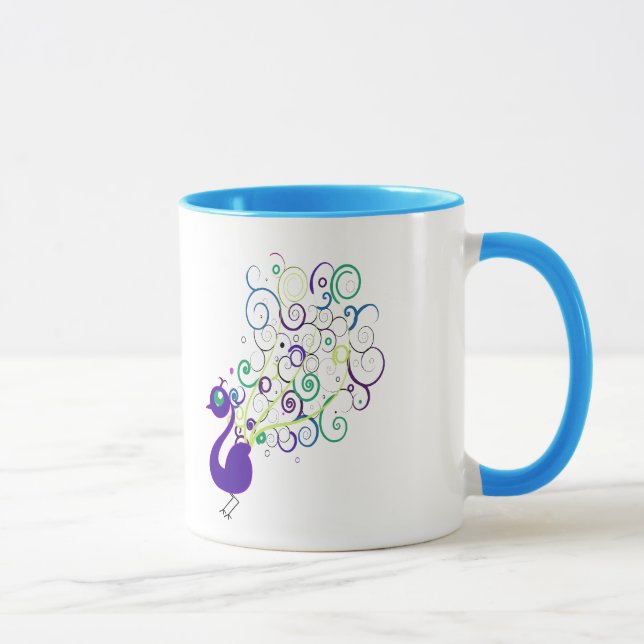 I Liebe-Pfaus Tasse (Rechts)