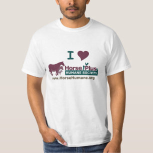 I Liebe-Pferd plus menschliche Gesellschaft - T-Shirt