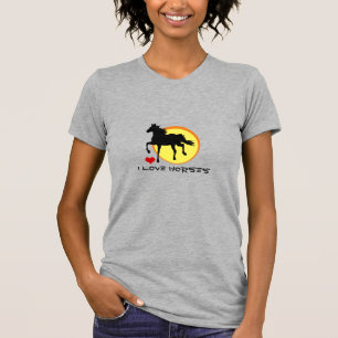 I Liebe Pferde & Pferde Rennen / Gartenbau T-Shirt