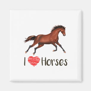 I Liebe Pferde Reiten Reiten Reitsport Magnet