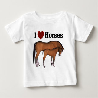 I Liebe Pferde Säugling Wear Baby T-shirt