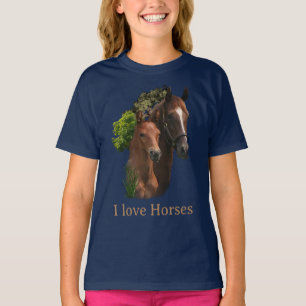 I Liebe Pferde T-Shirt