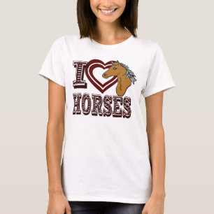 I Liebe Pferde T-Shirt