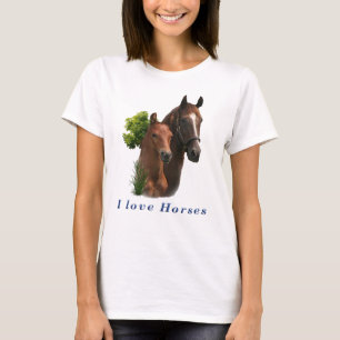 I Liebe Pferde T-Shirt