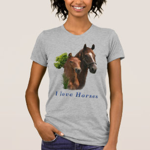 I Liebe Pferde T-Shirt
