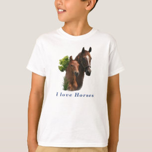 I Liebe Pferde T-Shirt