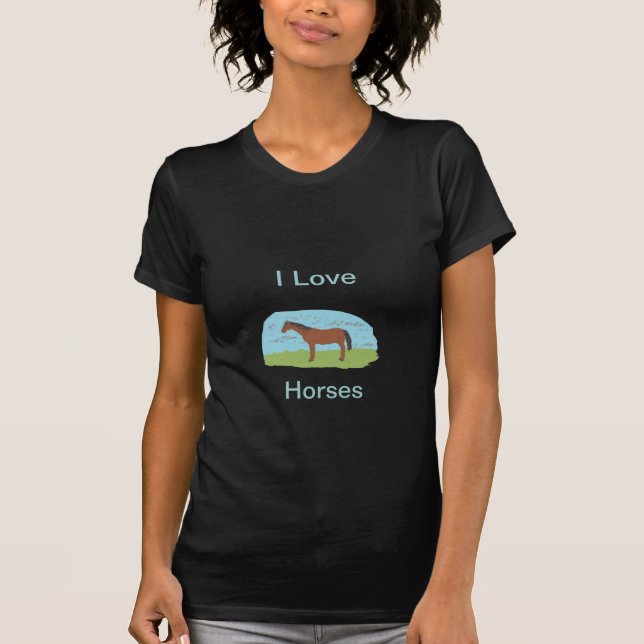 I Liebe-PferdeT - Shirt (Vorderseite)