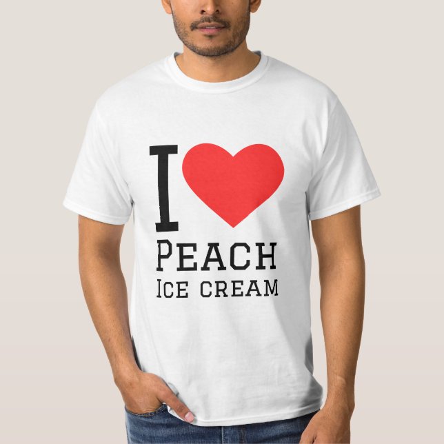 I Liebe Pfirsicheis T-Shirt (Vorderseite)